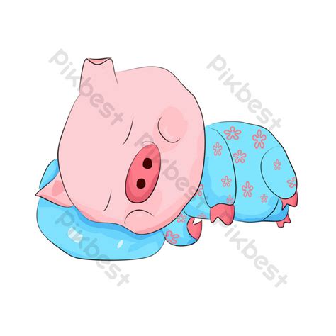 Drawing Illustration Of Sleeping Pig PNG Images | PSD Free Download ...