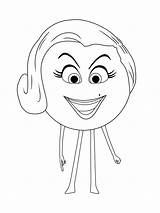 The Emoji Movie Coloring Pages sketch template