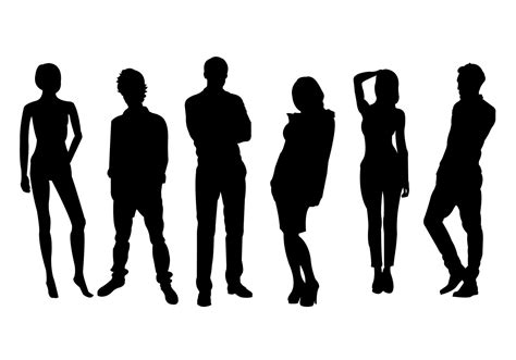 Human Silhouette Free Vector at Vectorified.com | Collection of Human ...