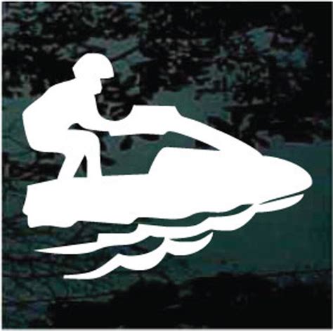 Jet Ski Silhouette 01 Car Decals & Window Stickers | Decal Junky