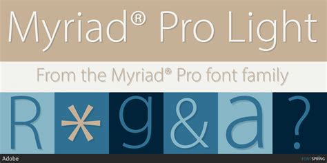 Similar Fonts To Myriad® Pro | Fontspring