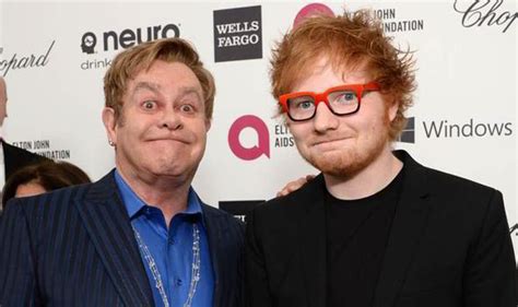 Elton John presented Ed Sheeran his award at the Ivor Novello awards ...