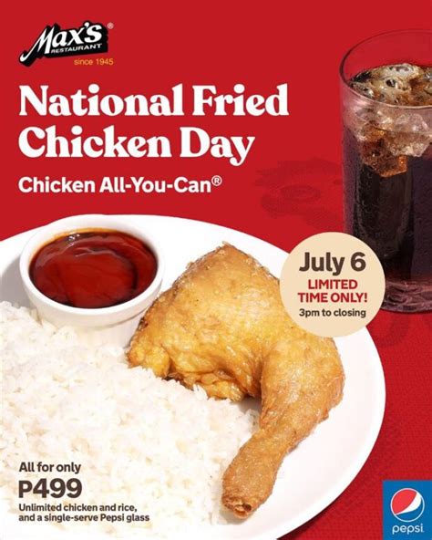 Max’s Restaurant celebrates National Fried Chicken Day with 'Chicken ...