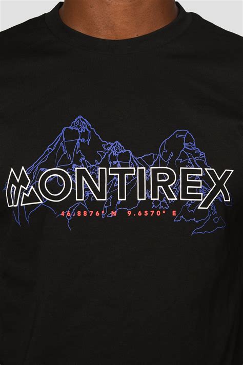 Montirex Mountain Logo T-Shirt - Black