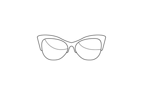 Outline Glasses Graphic by Salfiart · Creative Fabrica