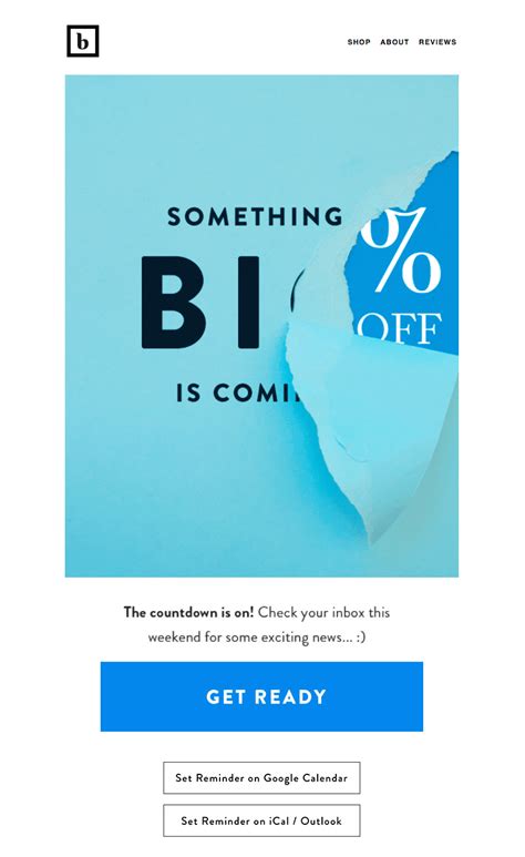 How 6 Brands Build Hype in Their Teaser Email Campaigns | Email marketing design inspiration ...