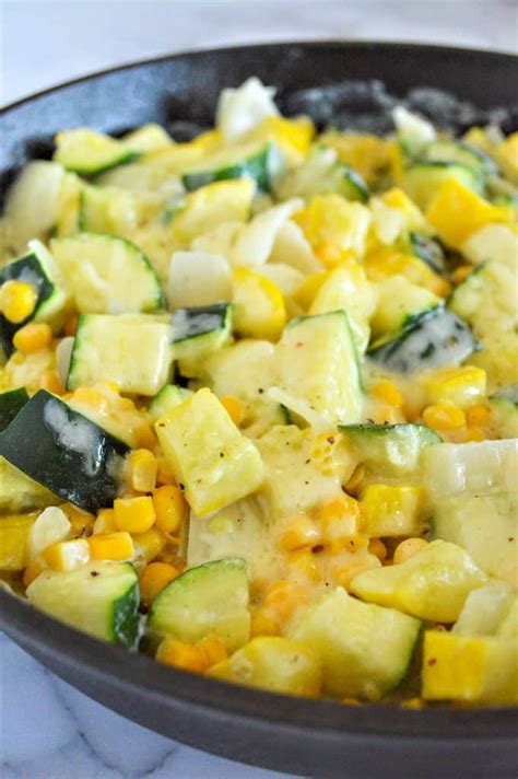 Cheesy Mexican Squash (Calabacitas) - Recipe by Blackberry Babe