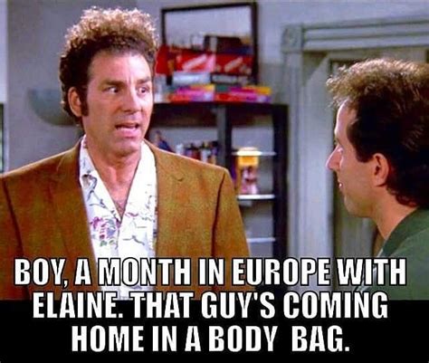 This is one of my favorite Kramer quotes...Elaine is a savage. Lmfao : r/seinfeld