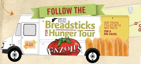 Fazoli's Breadsticks for Hunger Tour: Free Breadsticks, Coupons & Raising Money for Feed the ...