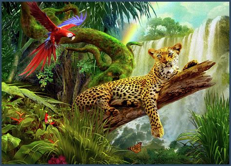 Leopard in Tree Drawing by MGL Meiklejohn Graphics Licensing - Pixels