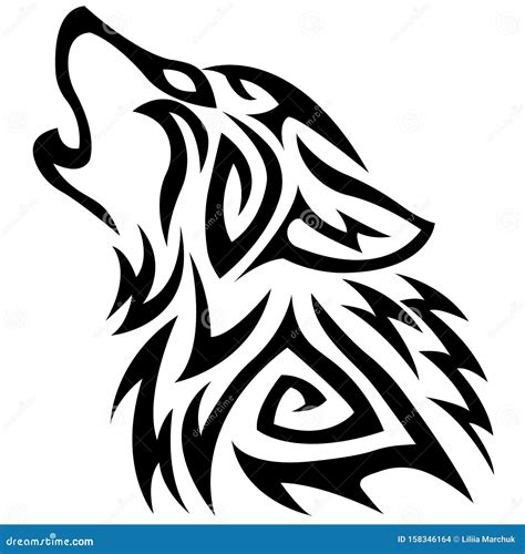 Simple wolf face outline 115131-Simple wolf face outline