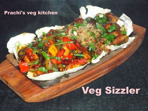 Delicious Veggie Sizzler with Soya Chilli Sauce