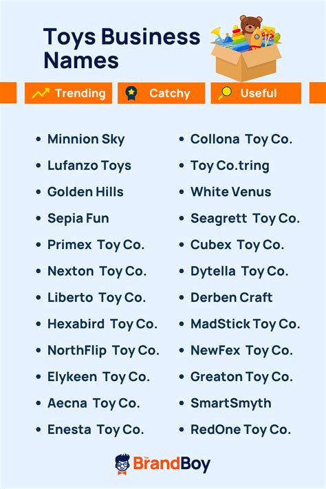 996+ Toy Company Names ideas