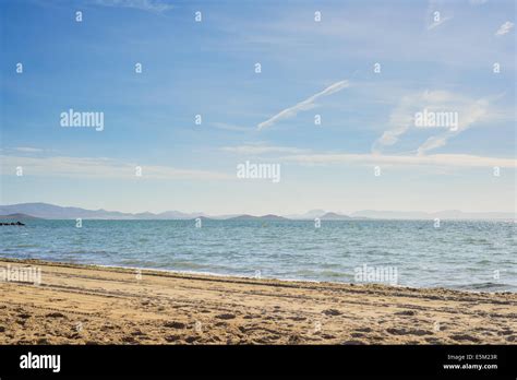 Mar Menor sea with sandy beach Stock Photo - Alamy