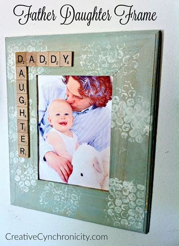 DIY Gift for Dad: Father Daughter Photo Frame - Creative Cynchronicity