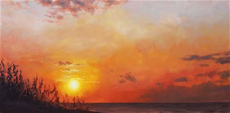 Sunrise Oil Painting at PaintingValley.com | Explore collection of ...