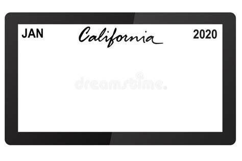 California License Plate Stock Illustrations – 129 California License ...