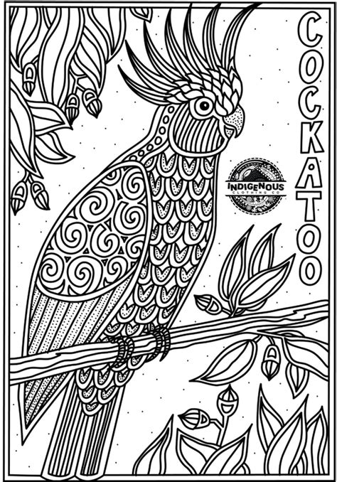 Free Aboriginal Colouring In Animals for Kids (Digital + Print) — Indigenous Clothing Co Zoo ...