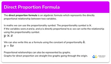 Direct Proportion Formula - GCSE Maths - Steps & Examples