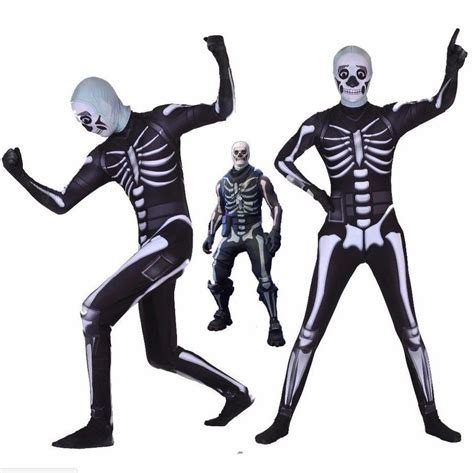 Halloween Fortnite Skull Trooper Costume | Halloween bodysuit, Cosplay ...