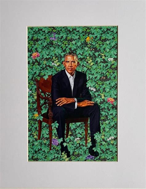 Kehinde Wiley - Portrait of Barack Obama For Sale at 1stDibs