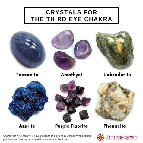 Crystal Suggestions for the Third Eye Chakra | Third eye chakra, Chakra crystals, Third eye ...