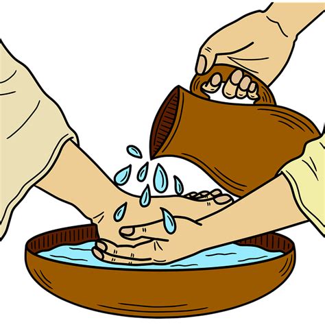 Holy Thursday Foot Washing Clipart