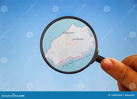 Jamestown, Saint Helena. Political Map Stock Photo - Image of location ...