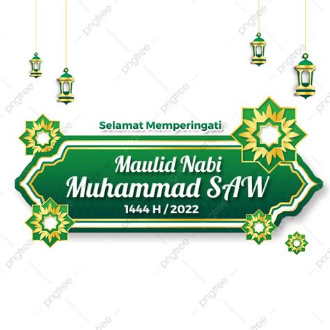 Ucapan Peringatan Maulid Nabi 1444 H Tahun 2022 PNG ,dibujos Maulid Nabi 2022, Selamat Maulid ...