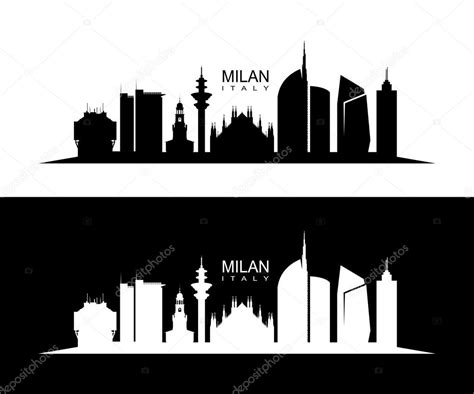 Milan skyline Stock Vector Image by ©I.Petrovic #46547831