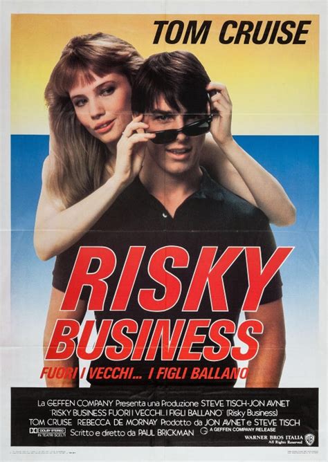 Risky Business Movie Poster (#3 of 3) - IMP Awards