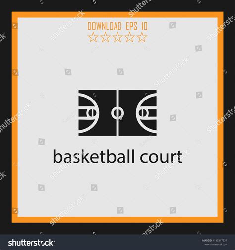 Basketball Court Vector Icon Stock Vector (Royalty Free) 1193317237 ...