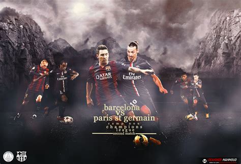 Wallpaper barcelona vs paris by designer mahmoud by mahmoddesigner on DeviantArt