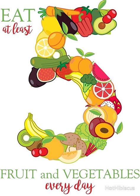 Fruit and Vegetable Healthy Eating Graphic Illustration | Healthy ...