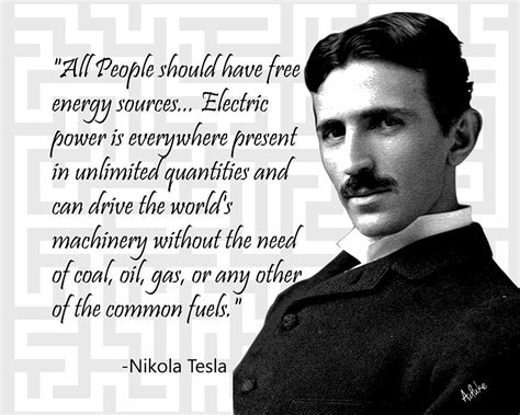 Tesla - Free energy Quote Photograph by Maria Aduke Alabi