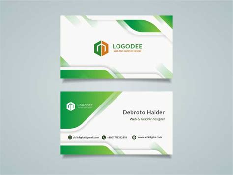 Colorful business card design design free download, - LogoDee Logo ...