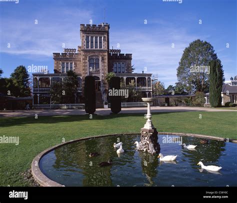 Larnach Castle and gardens, Otago Peninsula, Dunedin, Otago Region, South Island, New Zealand ...