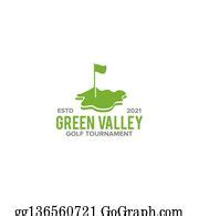 6 Golf Green Valley Clip Art | Royalty Free - GoGraph