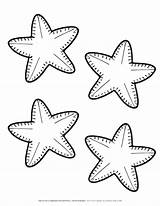 Engage Kids With Four Starfish Coloring Page & Marine Learning 5621177 sketch template