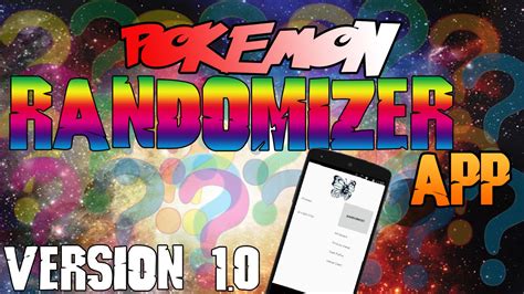 Pokemon Randomizer App [Version 1.0] - YouTube