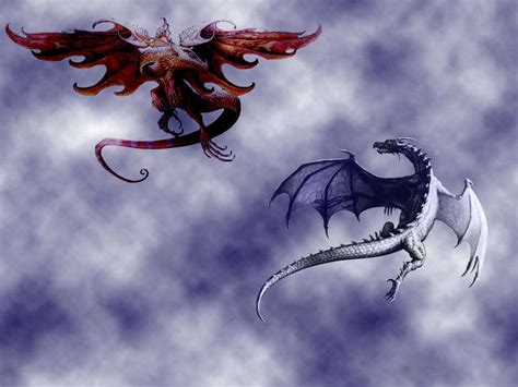 Fire and Ice Dragons - funkyrach01 Wallpaper (16755103) - Fanpop