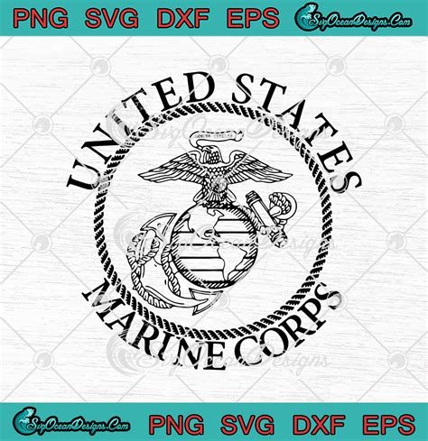 United States Marine Corps SVG PNG EPS DXF - US Marine Corps Cricut ...