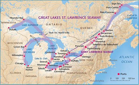 St. Lawrence Seaway: Inland superhighway | Canadian Geographic | Maps | Pinterest | Saint ...