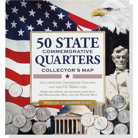 Amazon.com: 50 State Commemorative Quarters Collector's Map (includes both mints ...