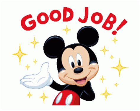 Mickey Mouse Good Job GIF - MickeyMouse GoodJob NiceWork - Discover & Share GIFs