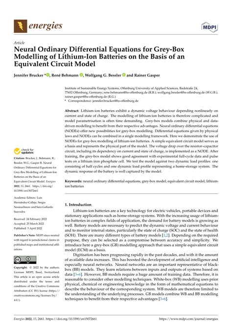 (PDF) Neural Ordinary Differential Equations for Grey-Box Modelling of ...