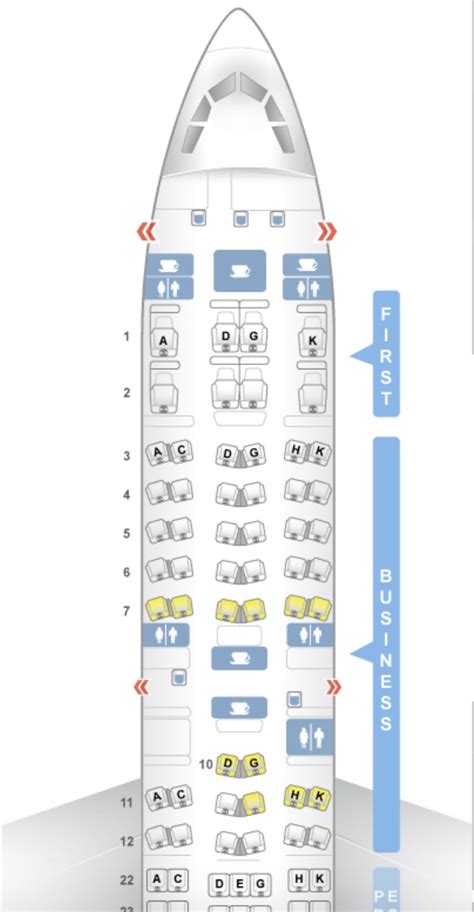 Airbus A340 600 Seating Map