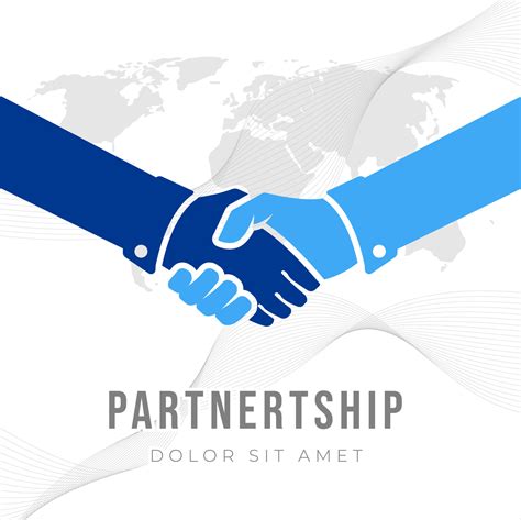 Handshake and partnership collaboration poster background design 10553441 Vector Art at Vecteezy