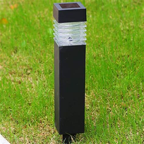 Solar Lights Outdoor 3Pack Pathway Set Decorative Garden Bollard Stake Driveway | eBay