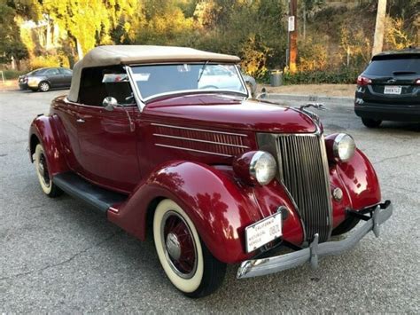 1936 FORD ROADSTER CONVERTIBLE WITH RUMBLE SEAT - Classic Ford Roadster 1936 for sale